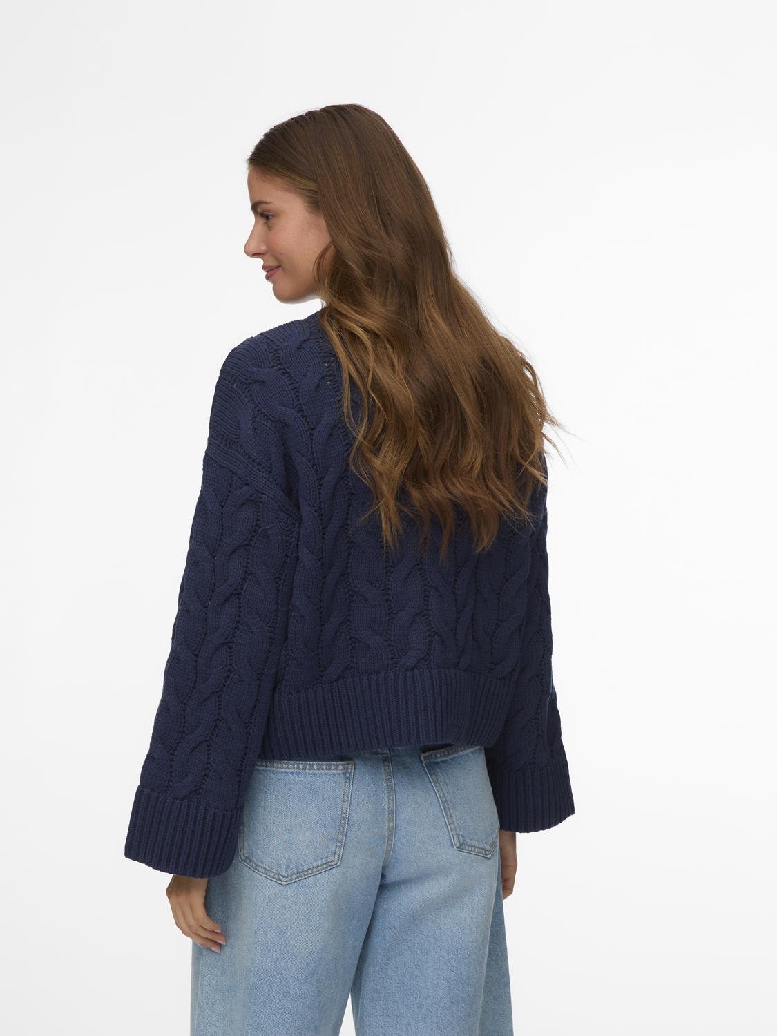 VMSVEA Knit Cardigan - Navy Blazer - VERO MODA & VILA Bergvik